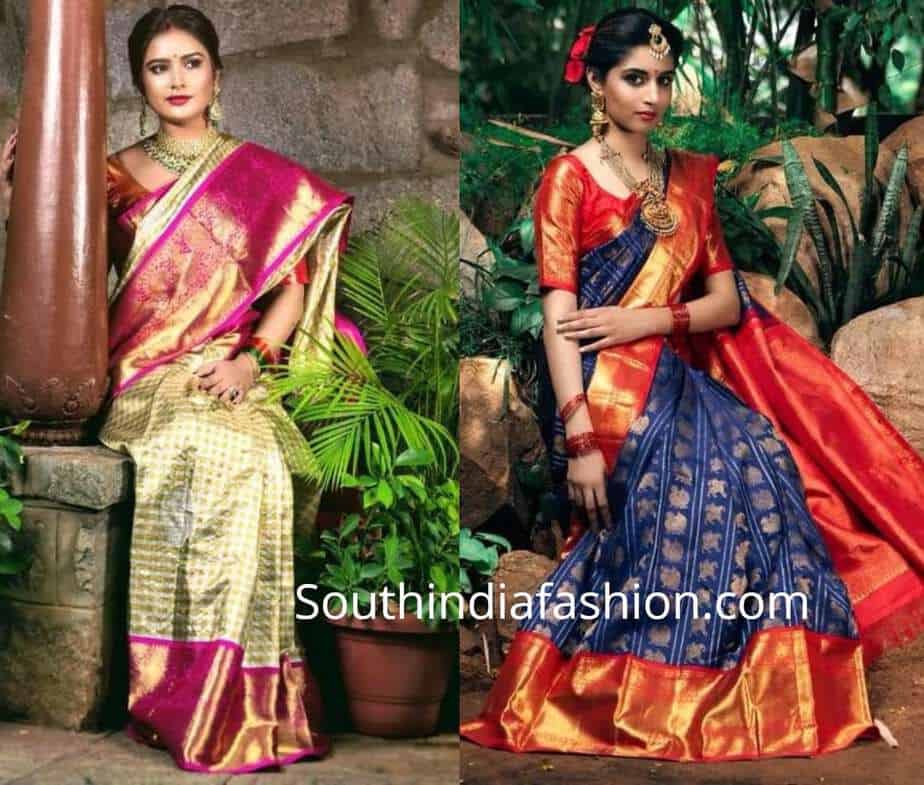 Kanchi Pattu Sarees by Kalpavruksh South India Fashion