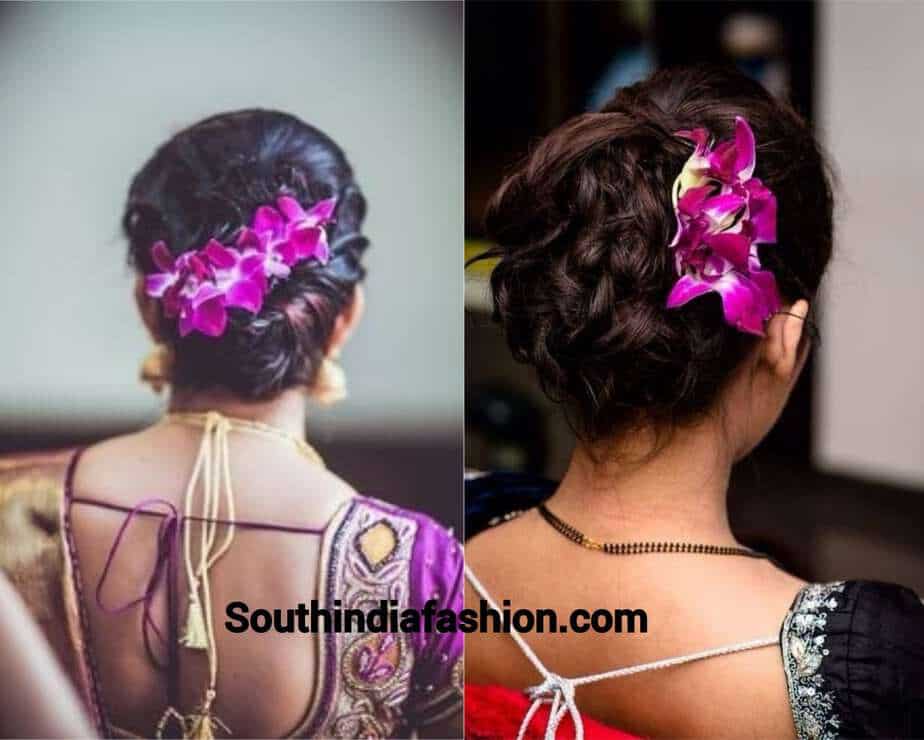 Indian Wedding Bun Hairstyle With Flowers and Gajra! Indian Wedding Bun Hairstyle With Flowers and Gajra!