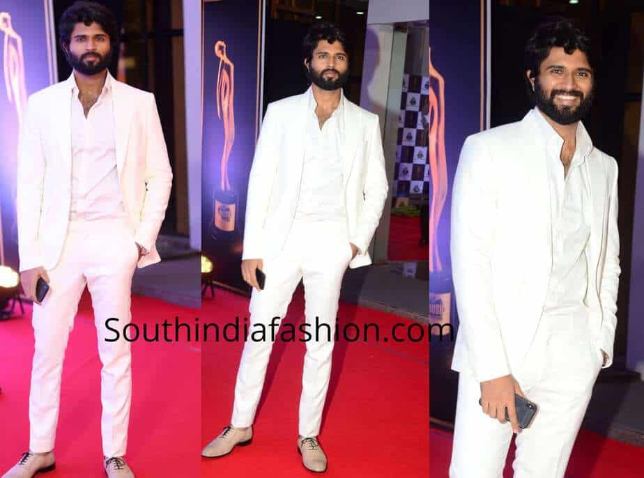 vijay devarakonda white suit mirchi music awards 2018