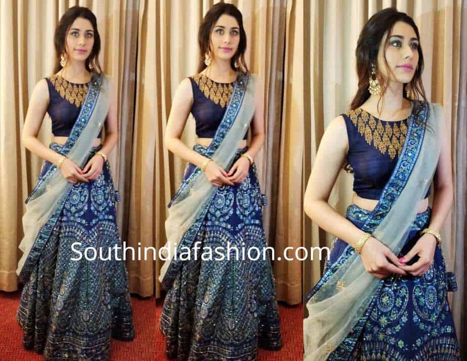 warina hussain blue lehenga