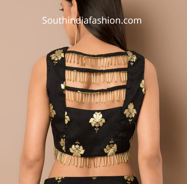 10 Unique Saree Blouse Back Neck Designs Blouse Designs Back Side
