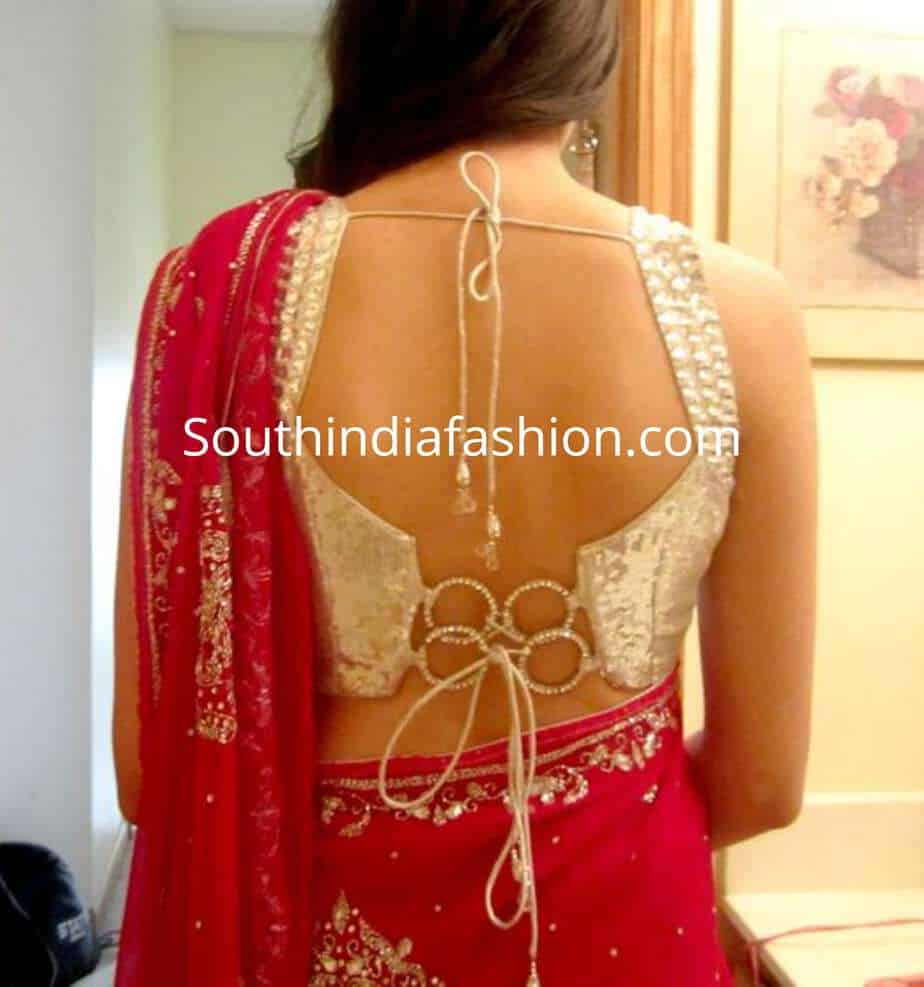 10 Unique Saree Blouse Back Neck Designs | Blouse Designs Back Side