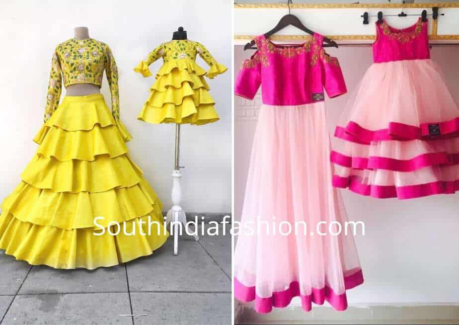 matching birthday dresses for mom and daughter
