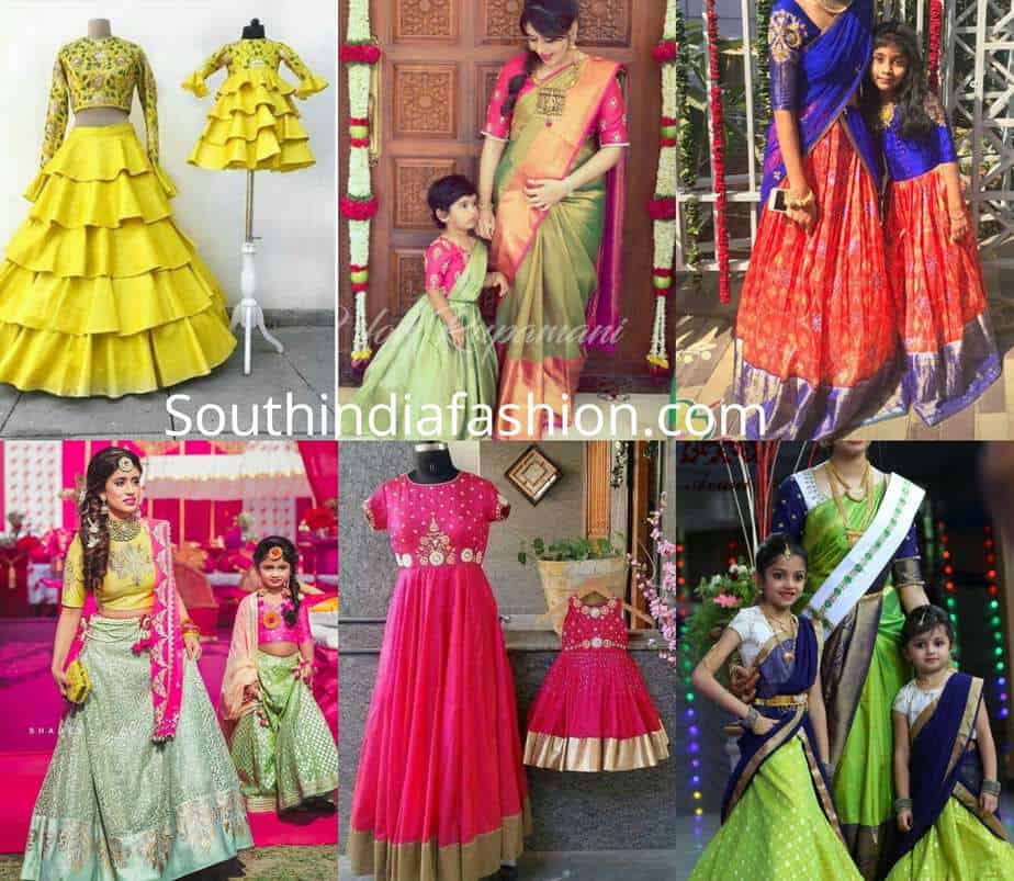 traditional mom and daughter dresses