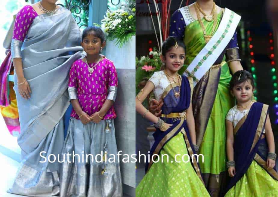 mom and daughter indian wedding dresses