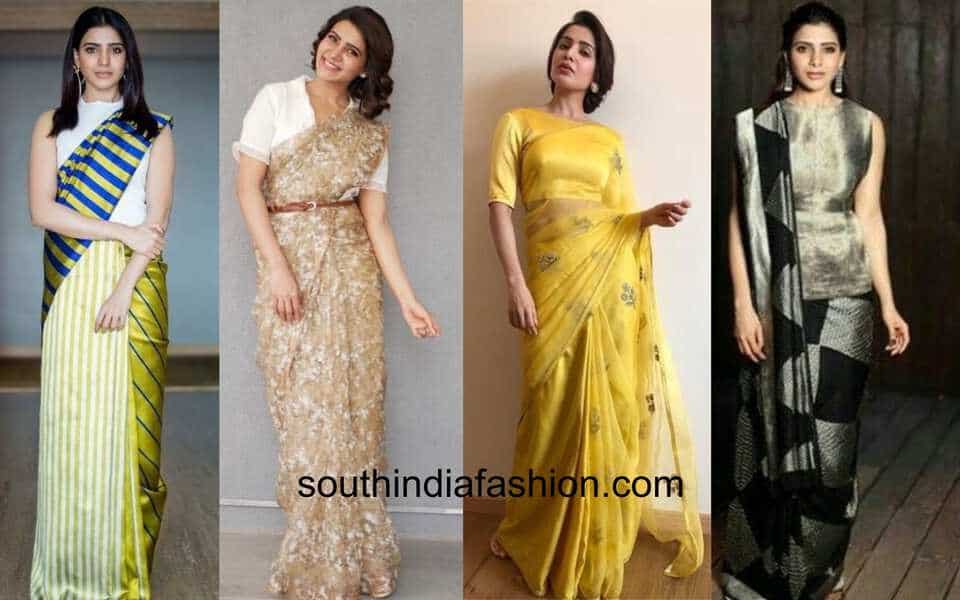 samantha saree looks