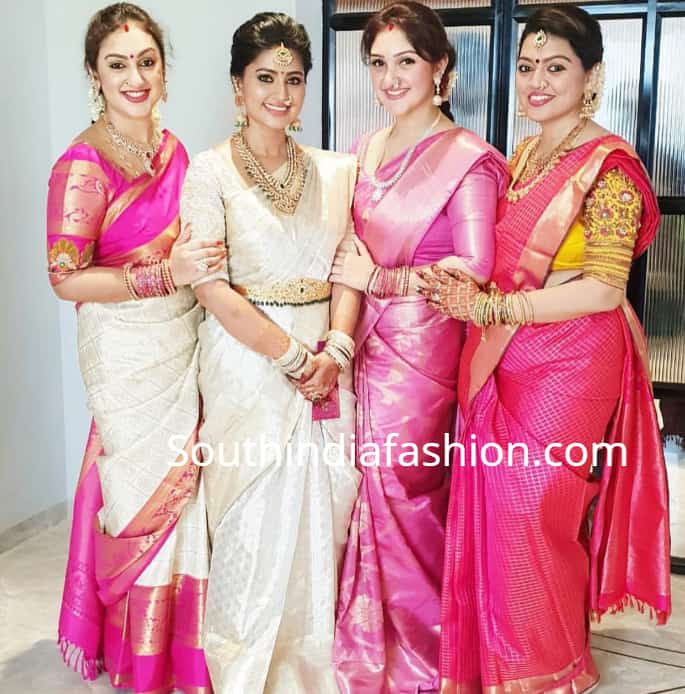 sneha parasanna, pritha, sridevi silk sarees