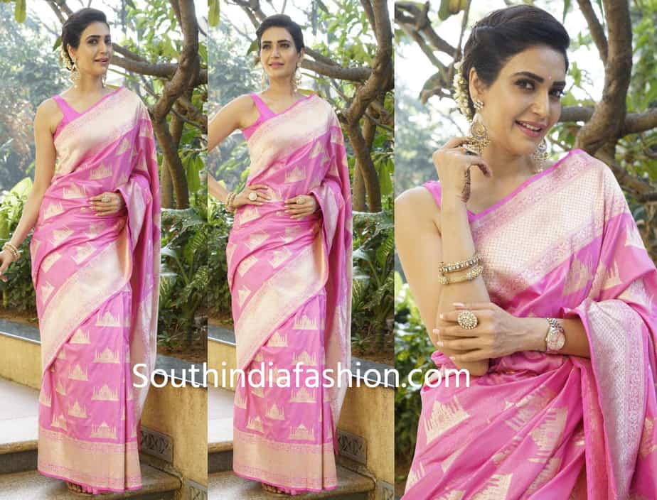 karishma tanna silk saree