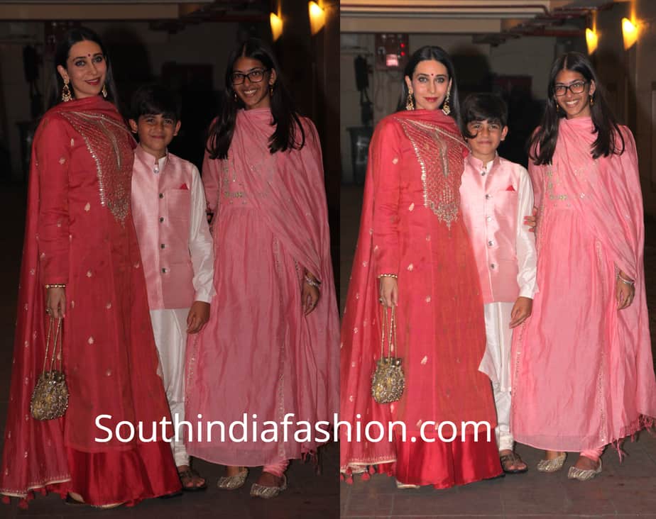 karisma kapoor family at karan johar diwali party