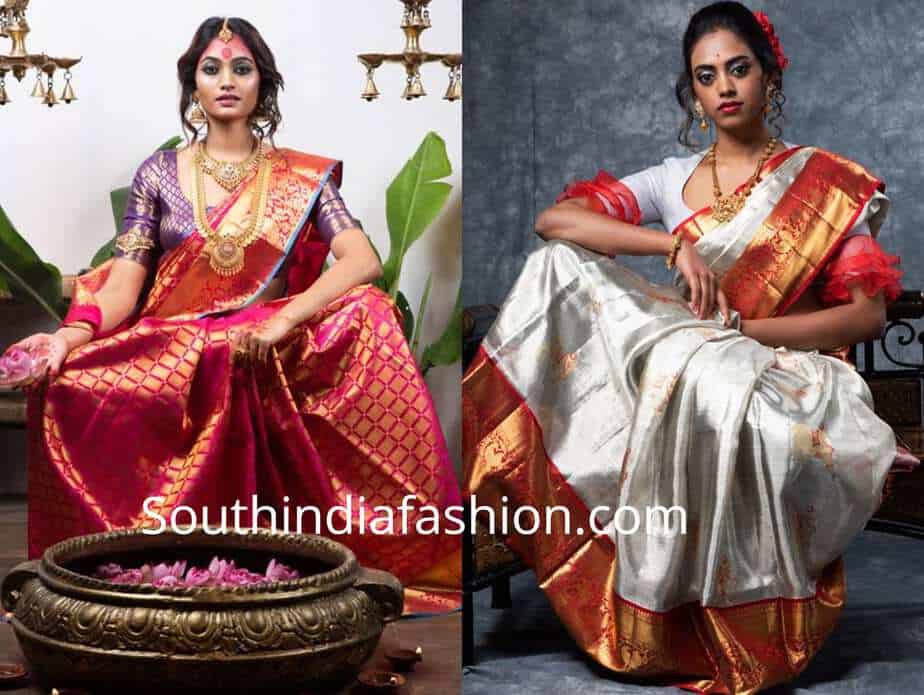 Latest Kanchipuram Collection by Mugdha Art Studio – South India Fashion