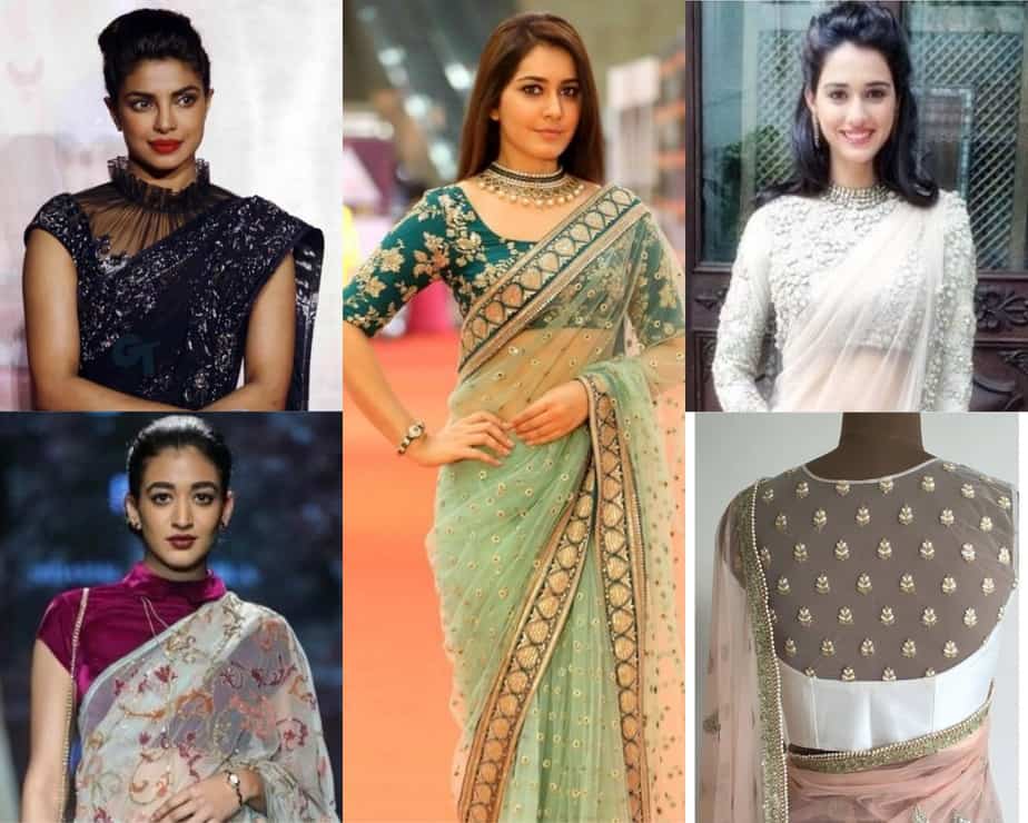 net saree blouses