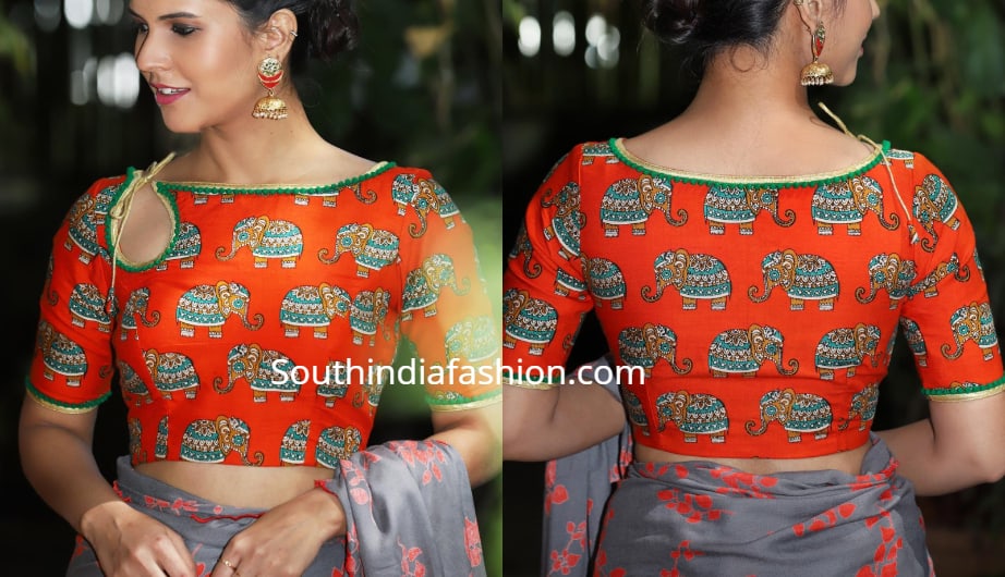 Model Blouse Designs Latest Back Neck