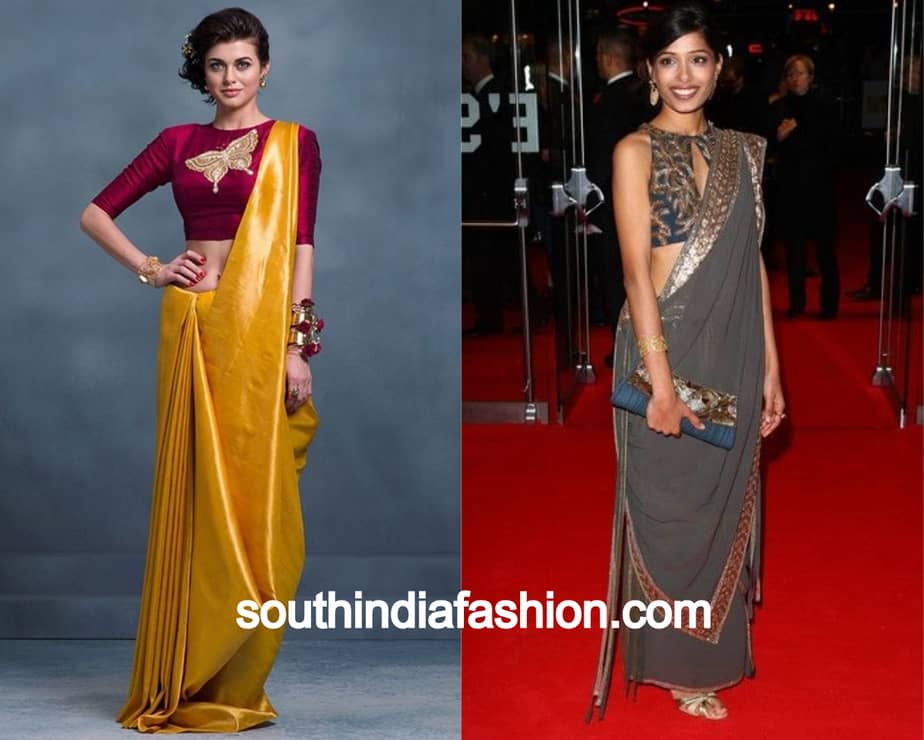 right side pallu saree