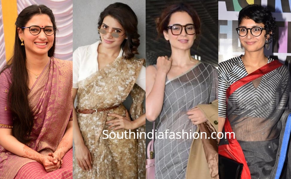 Tips On How To Wear Glasses or Spectacles With Saree