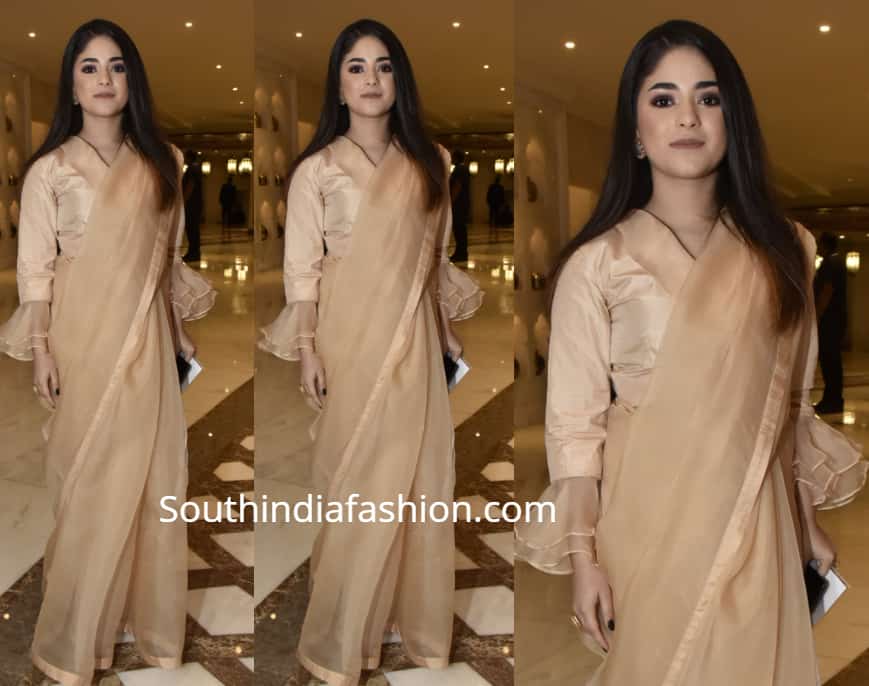 zaira wasim saree zaira wasim saree youngistaan 2018