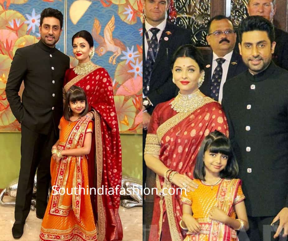 aishwarya and aaradhya at isha ambani wedding