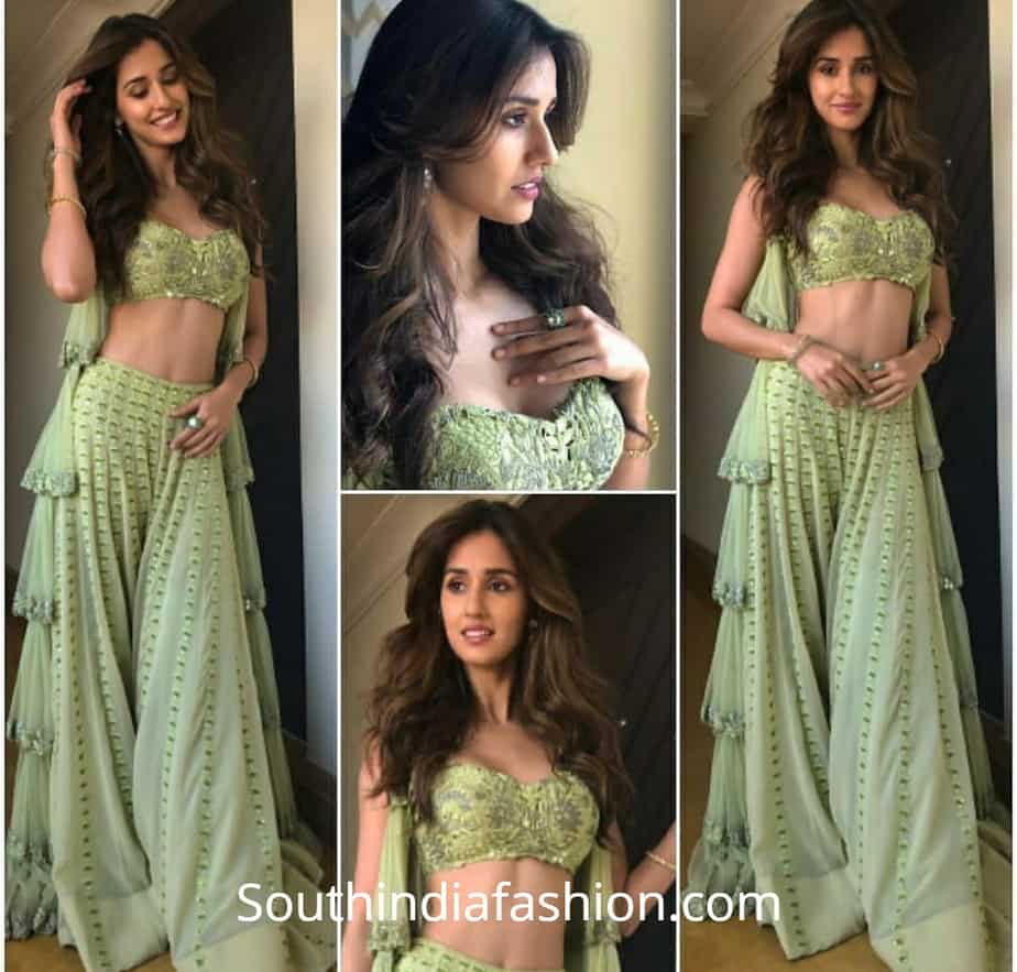 disha patani green dress isha ambani wedding