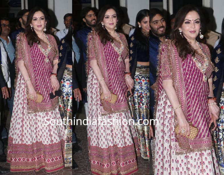 nita ambani pink lehenga priyanka chopra sangeet