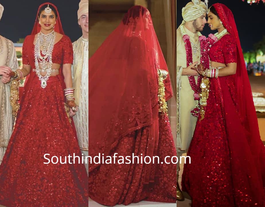 priyanka chopra wedding lehenga online
