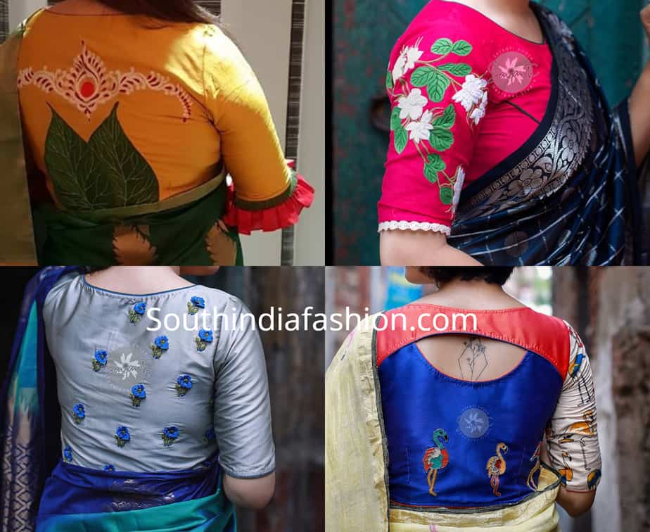 trendy saree blouse designs 2019 