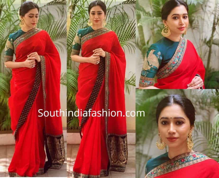 sabyasachi red saree