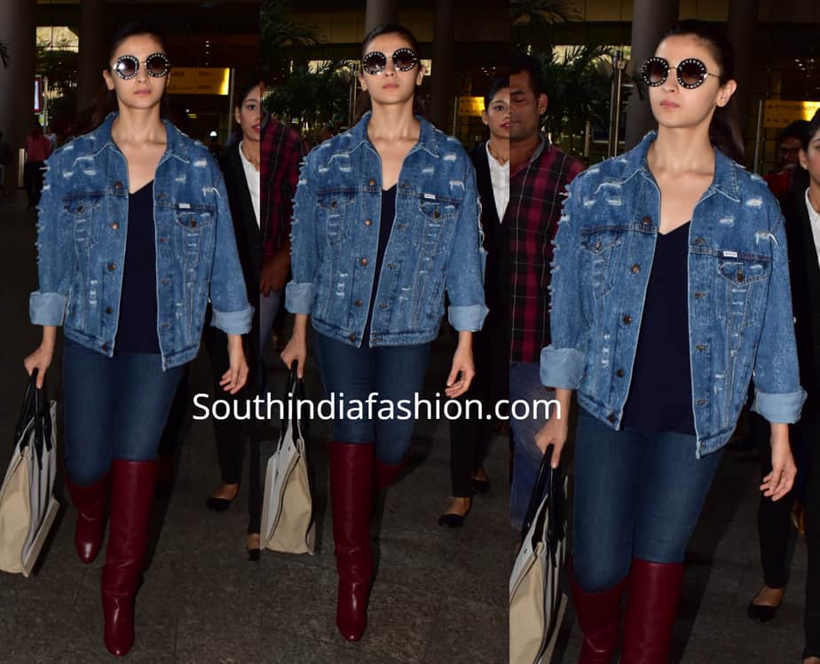 alia bhatt in denim jacket