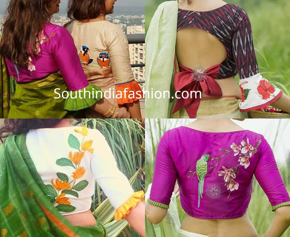 trendy saree blouse designs 2019 