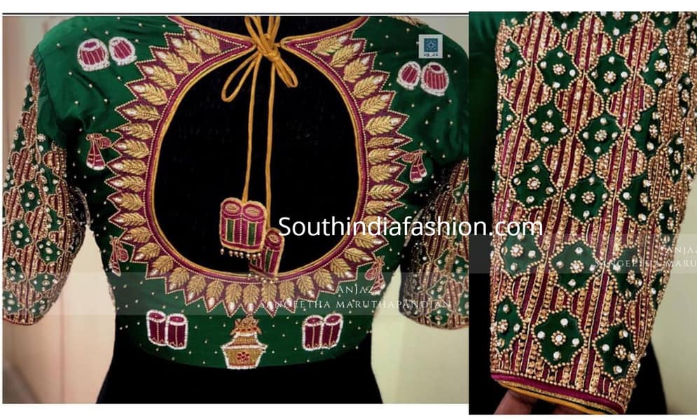 pattu sarees blouse designs 2019