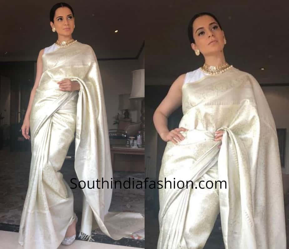 12 Stunning Silk Saree Looks Of Kangana Ranaut!