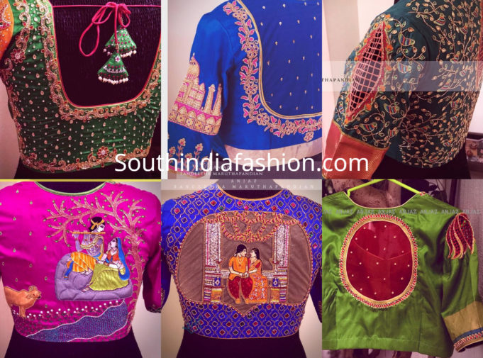 20 Stunning Maggam Work Pattu Blouse Designs 2019 20 Stunning Maggam Work Pattu Blouse Designs 2019