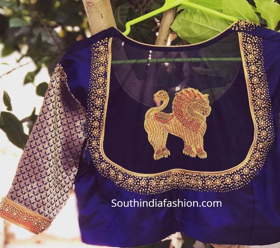 20 Stunning Maggam Work Pattu Blouse Designs 2019!