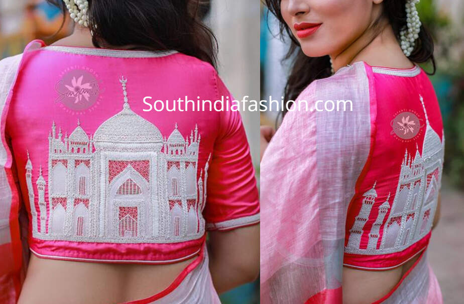 charminar design saree blouse