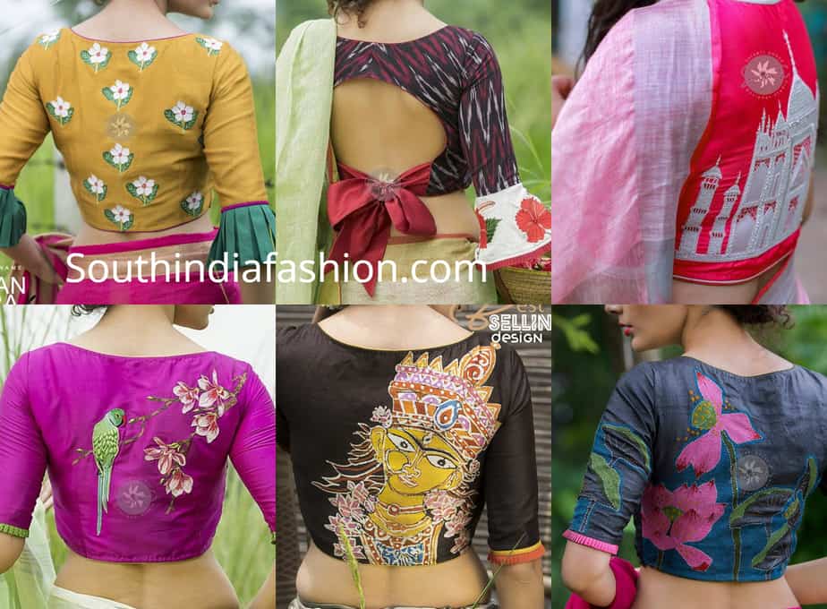 sayanti ghosh saree blouse designs