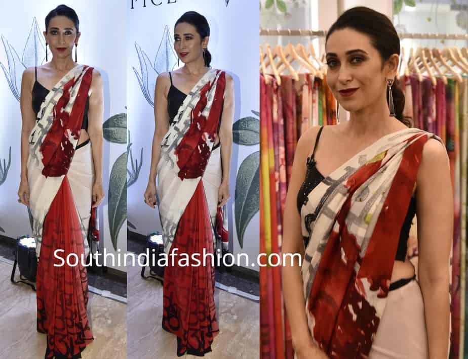 karisma kapoor in satya paul saree