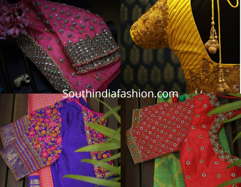 latest pattu saree blouse designs