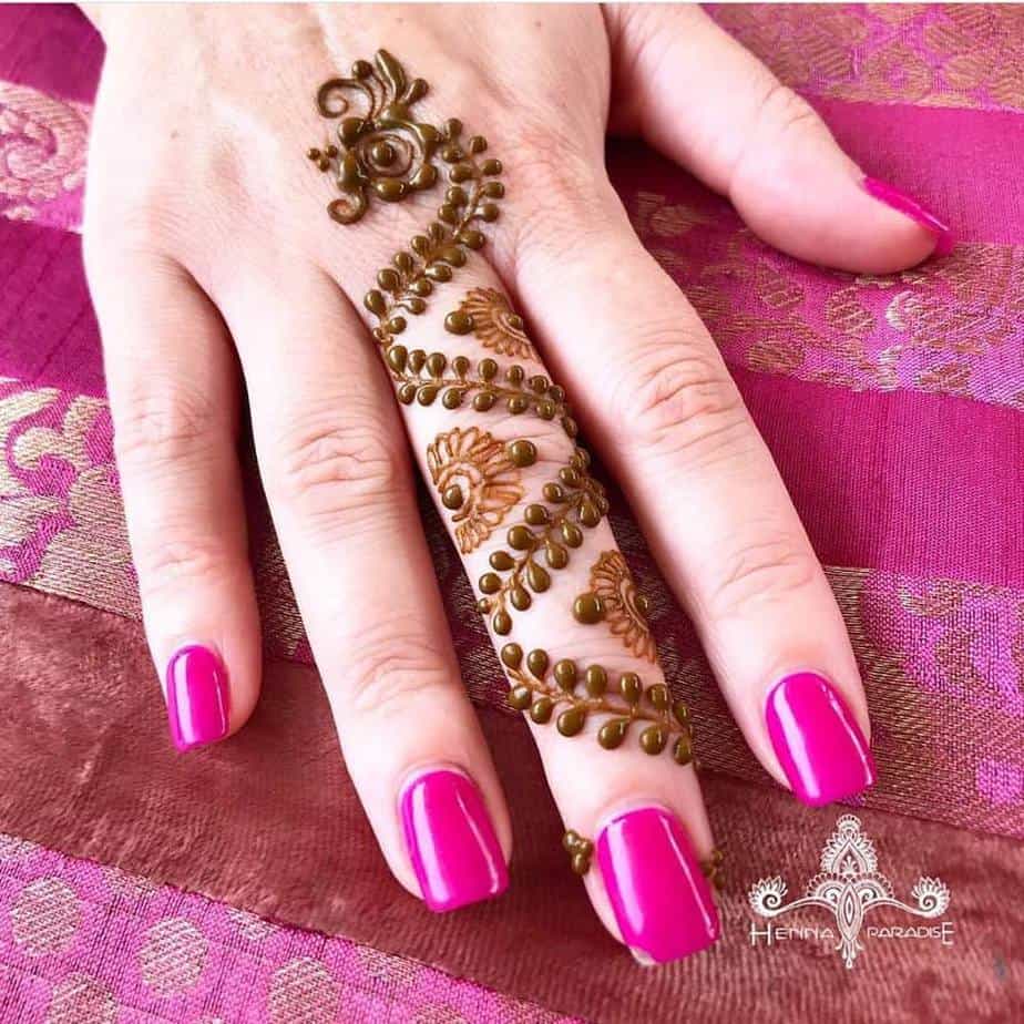 Nailpolish And Mehndi... - Nailpolish And Mehndi Design