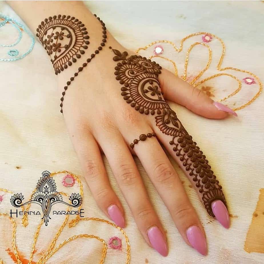 simple mehndi designs for hands