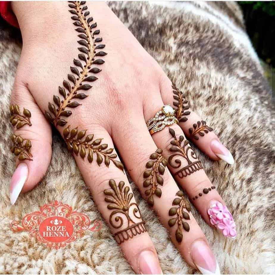 simple mehndi designs for hands