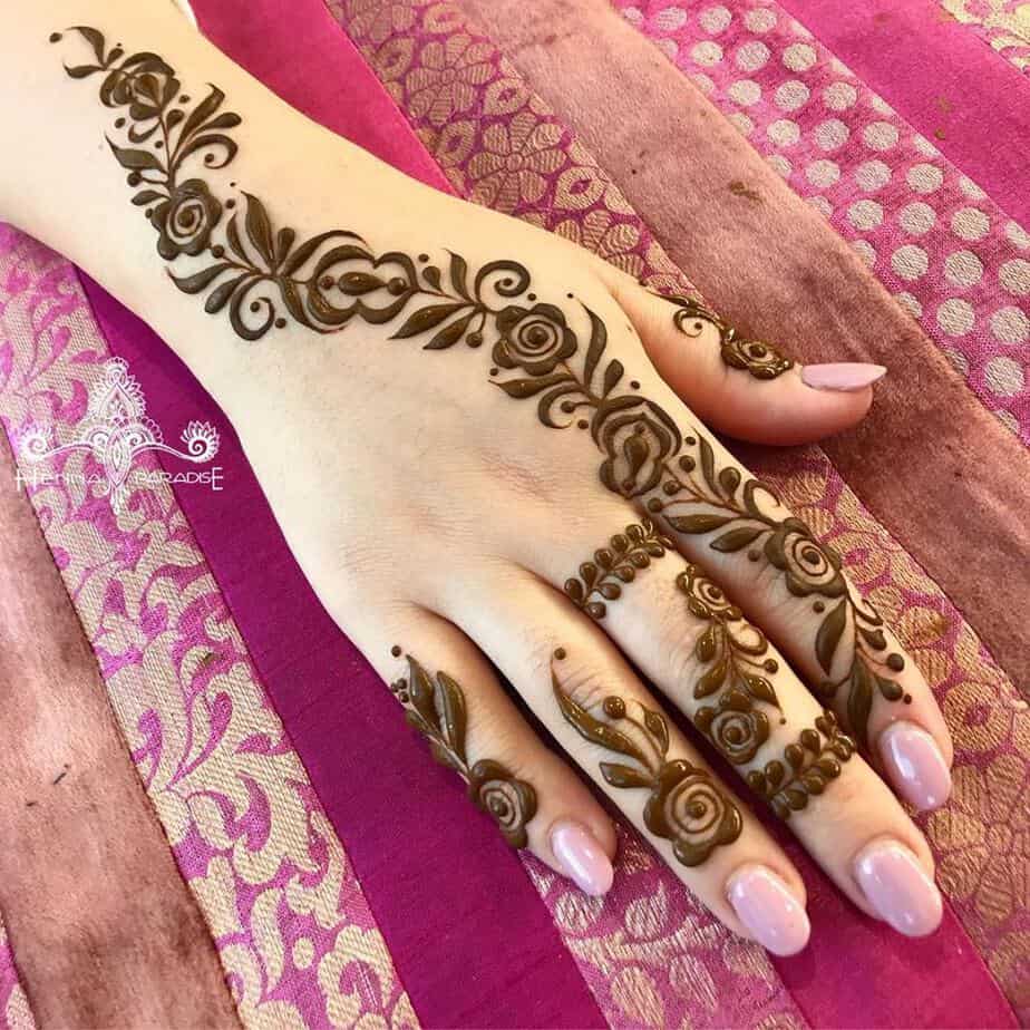 simple mehndi for beginners