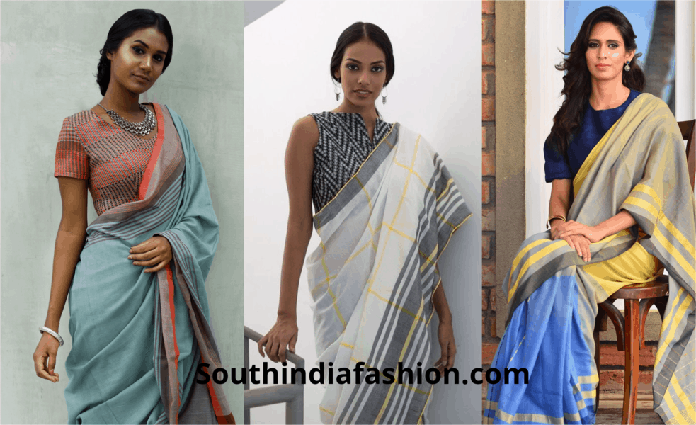 Office Wear Sarees | Work Wear Trendy Saree | Office Cotton Saree –  BharatSthali