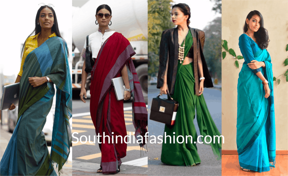 Office Wear Saree Draping to Look 