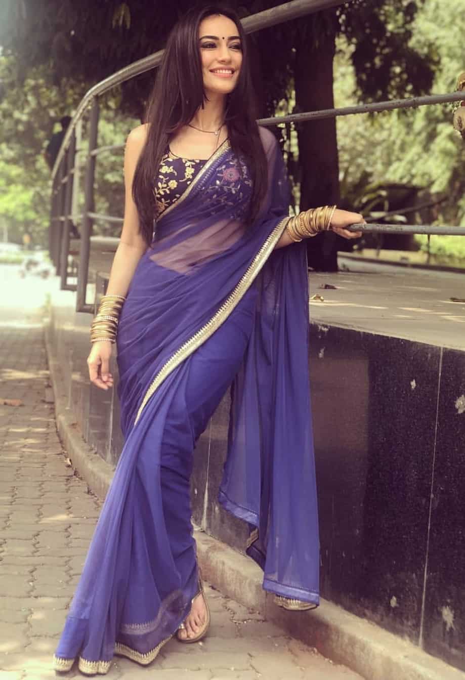 Surbhi jyoti saree look