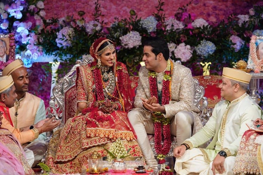 akash ambani marriage pics