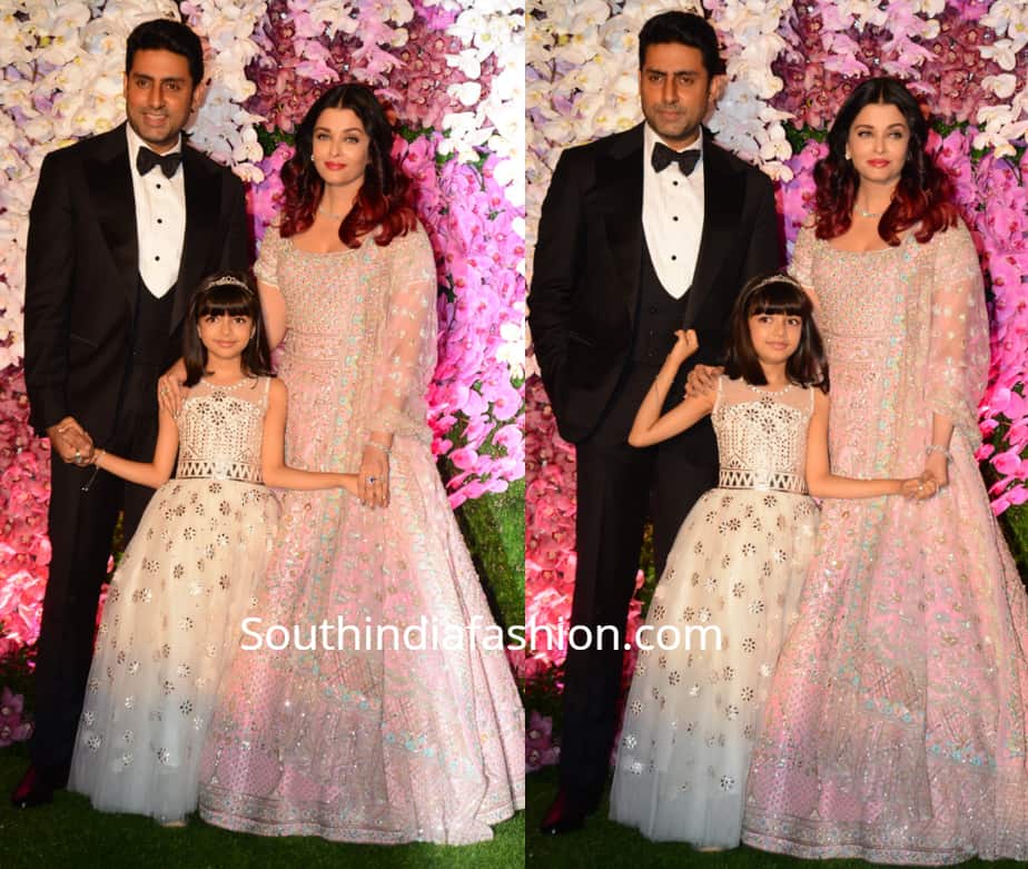 aishwarya aaradhya and abhishek bachchan at akash ambani wedding reception