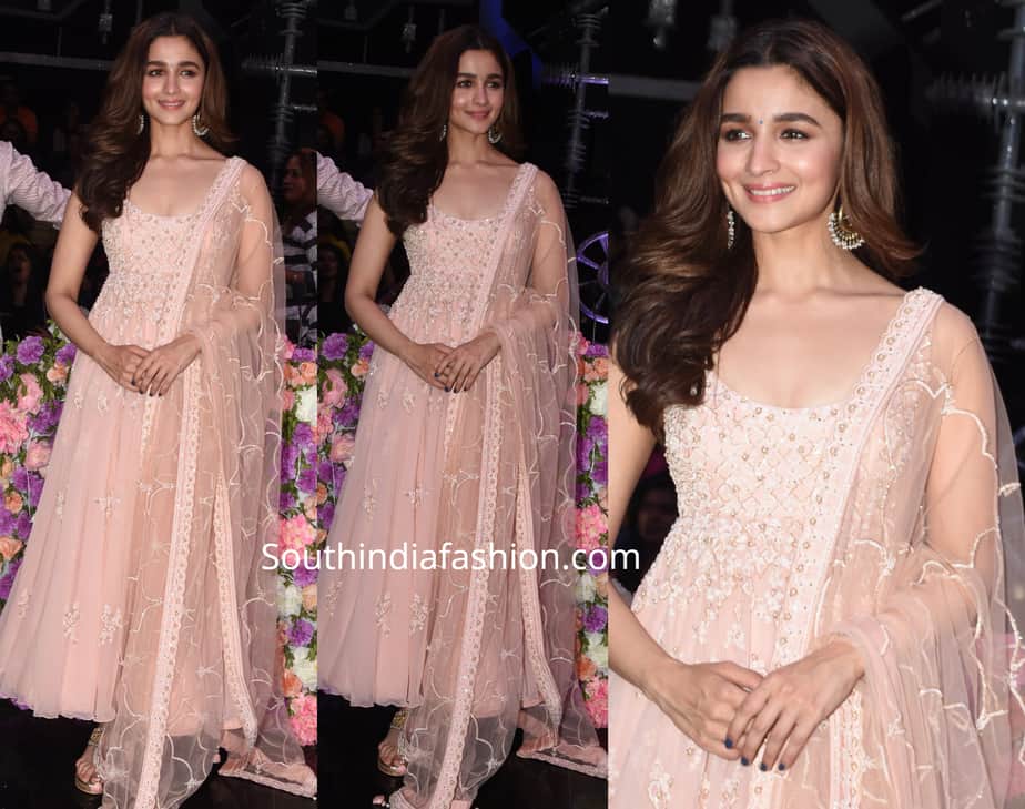 alia bhatt in anita dongre suit for kalank promotions on super dancer 3