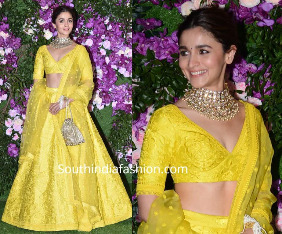 sabyasachi yellow lehenga