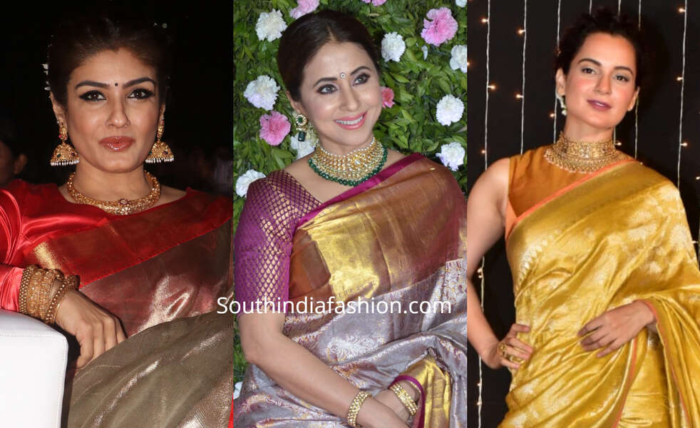 Choker set hotsell with saree