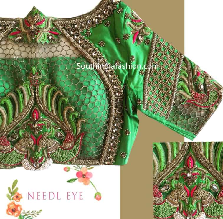 Heavy Maggam Work Blouse Designs For Pattu Sarees – South 