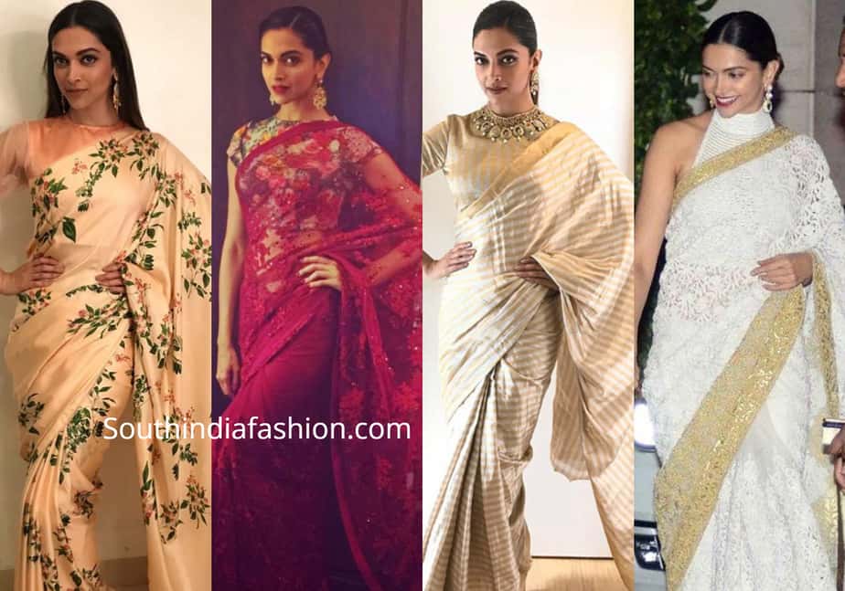 deepika padukone in sarees latest images