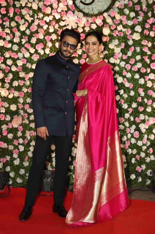 Deepika padukone wedding red saree hotsell